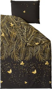 Lenjerie din microfibra VISATA negru Dimensiune lenjerie de pat: 70 x 80 cm | 140 x 200 cm