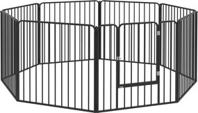 Pawhut tarc Joaca Caini – 6 Panouri Metalice, Rezistent Interior/Exterior | Aosom Romania