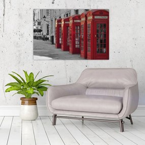 Tablou - Cutii telefonice din Londra (90x60 cm)