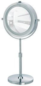 Oglindă cosmetică (5x) cu led/de mărire ø 13,5 cm Lumi – Wenko