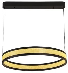 Lustră LED dimabilă pe cablu LED/45W/230V negru + telecomandă