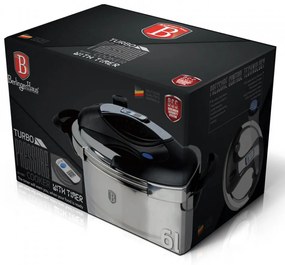 Oala sub presiune cu timer din otel inoxidabil 6 Litri Turbo Berlinger Haus BH 1083