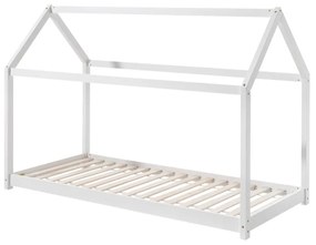 Set CABANE de culoare albă format dintr-un Pat copii Vipack (90 x 200 cm) și o SALTEA PAT COPII Basic Cool (90 x 200 x 10 cm).