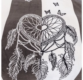 Lenjerie cocolino TIRSO gri-alb Dimensiune lenjerie de pat: 70 x 90 cm | 140 x 200 cm