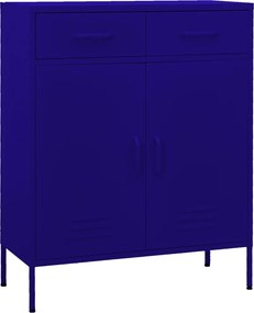 vidaXL Dulap de depozitare, bleumarin, 80x35x101,5 cm, oțel