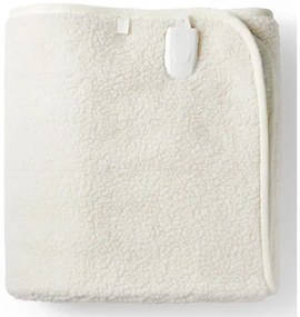 Pătură electrică 60W/230V 150x80 cm lână Nedis PEBL120CWT1