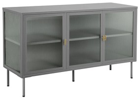 Vitrină gri din metal 130x75 cm Rosalie – Støraa