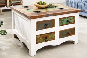 Masuta design vintage, Shabby Chic Jakarta 70cm, white wash