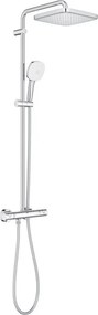 Coloana de dus Grohe Tempesta 250 Cube cu baterie termostatata crom lucios