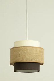 Brilagi - Lustră suspendată pe cablu RESNA, 2xE27/60W/230V, Ø 30 cm, bej/negru