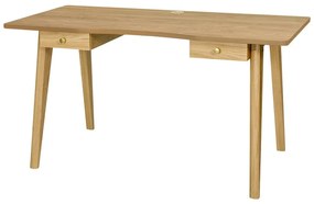 Birou cu aspect de lemn de stejar 70x140 cm Nice – Woodman