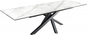 Masa extensibila moderna Marvelous alb 180-260cm