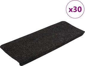 vidaXL Covorașe scară autoadezive 30 buc Antracit 65x24,5x3,5 cm