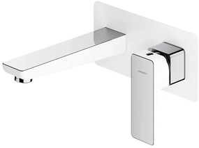 OMNIRES PM7415CRB baterie lavoar incastrabilă PARMA crom/alb