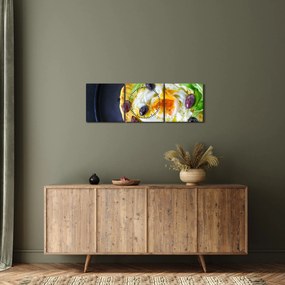 Tablou cu clătită sănătoasă (cu ceas) (90x30 cm)