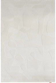 Covor gri deschis din lână 133x190 cm Morphic Botanica – Agnella
