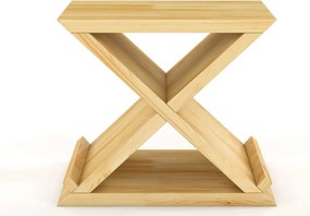 Noptieră lemn masiv TerraCraft 1 Sertar Pin, 42 × 35 × 40 cm - Wenge