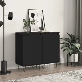 vidaXL Dulapuri, 2 buc., negru, 40x35x70 cm, lemn prelucrat