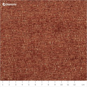 Canapea extensibilă maro-portocalie Emile - Bobochic Paris