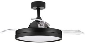 Lustra LED cu Ventilator si telecomanda NEVMA negru