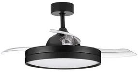 Lustra LED cu Ventilator si telecomanda NEVMA negru