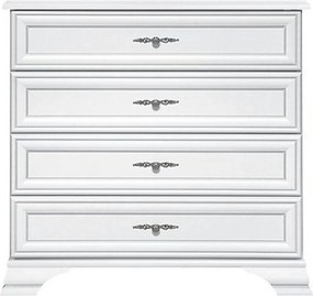 Comoda cu sertare mari IDENTO, alb, PAL, 95x45x90 cm