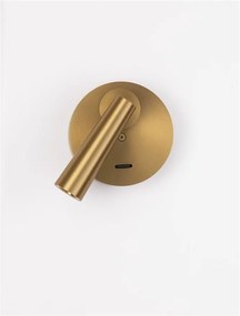 Aplica cu Spot LED directionabil stil minimalist TICO auriu, NVL-9695148