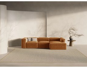 Colțar cărămiziu (cu colț pe partea dreaptă/cu șezlong) Bergamo – Cosmopolitan Design