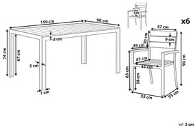 Set mobilier de grădină Combo (lemn deschis). 1078442