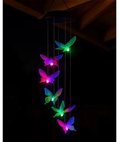 Lampă solară LED RGB 6xLED/1,2V 300 mAh IP44 - model fluture