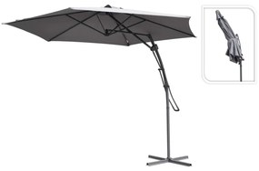 ProGarden Umbrela de soare suspendata, gri, 300 cm