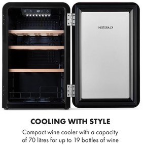 Vinetage 19 Uno, frigider pentru băuturi, 70 litri, 4-22°C, retro-design