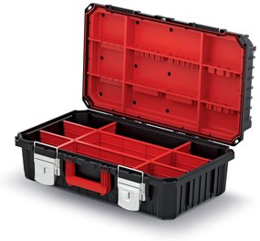 Cutie pentru scule cu încuietori metalici 58,5 x 36 x 33,7 cm, negru