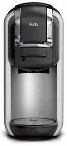 Espressor cu cafea macinata si capsule 8 in 1 Oliver Voltz OV51171J8R, 1450W, 0.6 L, 5 adaptoare, 19 bar, 7 lungimi de cafea, Negru/Argintiu