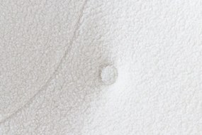 Fotoliu Clasic, Tesatura Boucle, Alb, Don A-45970 VC