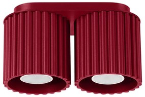 Sollux SL.1820 - Spot AURA 2x GU10/10W/230V, roșu
