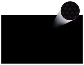 Prelata piscina, negru, 1000 x 600 cm, PE, dreptunghiular 1, Negru, 1000 x 600 cm