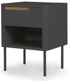 Noptieră Tenzo Switch, gri antracit