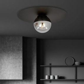 Plafonieră SOLAR 1xE14/10W/230V negru/gri