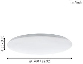 Eglo 97527 - Plafonieră LED dimabilă GIRON LED/60W/230V