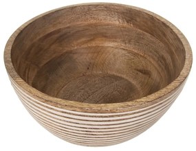 Bol în culoare naturală din lemn ø 24 cm Mango – Orion