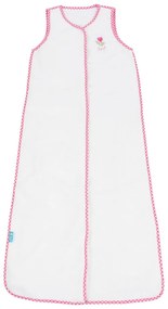 Sac de dormit pentru copii Tiseco Home Studio, alb- roz