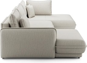 Colțar lemn masiv Paris III extensibil, 370 × 190 × 90 cm - Stânga