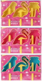 Formă pentru înghețată EH Tropical Animals, mix deculori