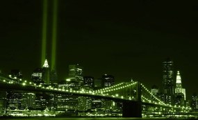 Fototapet - New York Brooklyn Bridge City (254x184 cm)