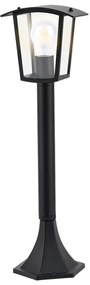Stalp mic pentru iluminat exterior IP44 Taverna negru, transparent