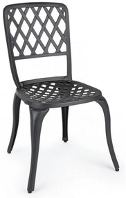 Scaun metalic, antracit, Faenza, Bizzotto