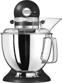 Mixer planetar KitchenAid Artisan Elegance 5KSM175PSEBK, 300 W, 4.8 l, acționare directă, 10 viteze, negru mat