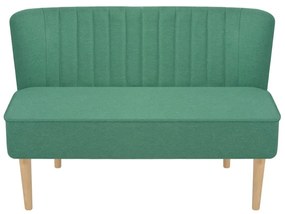 Canapea din material textil, 117 x 55,5 x 77 cm, verde Verde