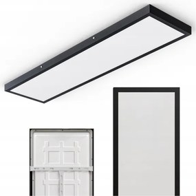 Panou LED aplicat 60W/230V 30x120 cm negru